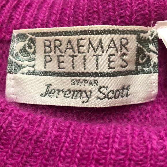 Vintage Jeremy Scott By Braemar Angora Sweater - Picture 14 of 16